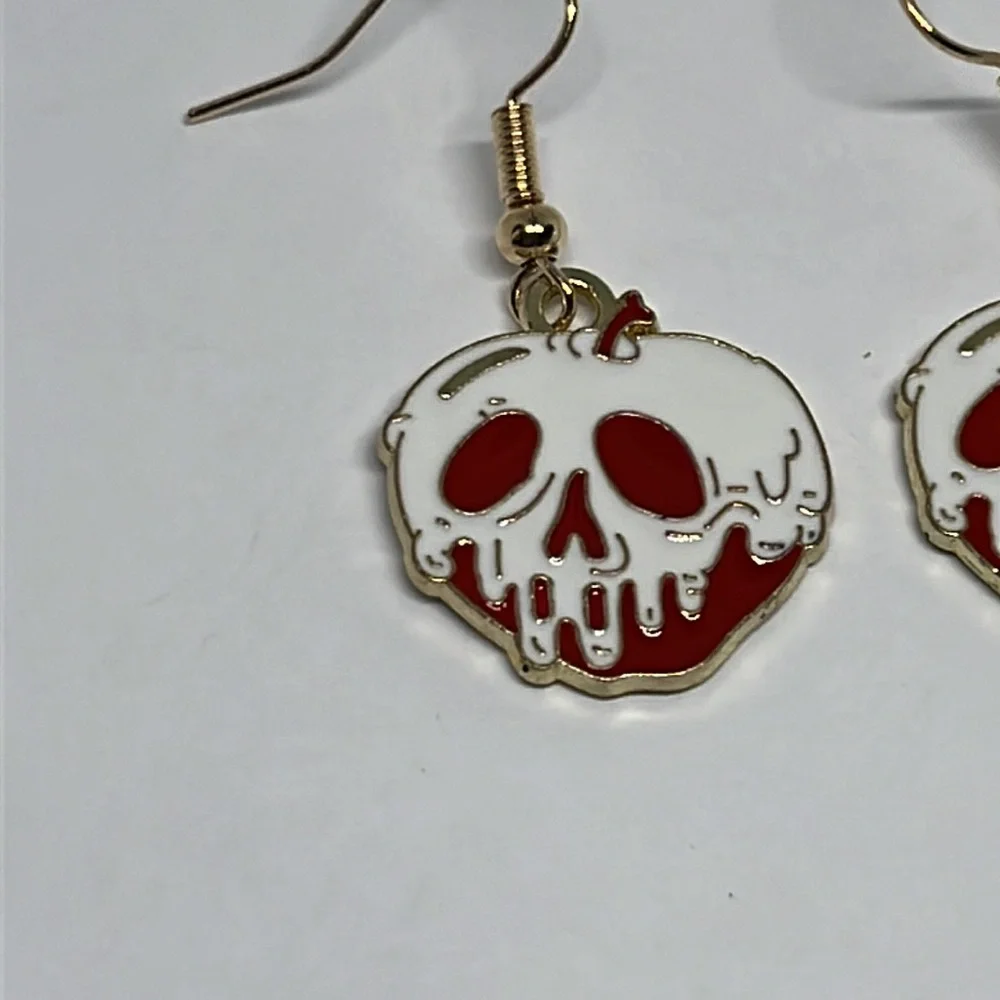 Earrings Skull‎ Goth Gothic Halloween